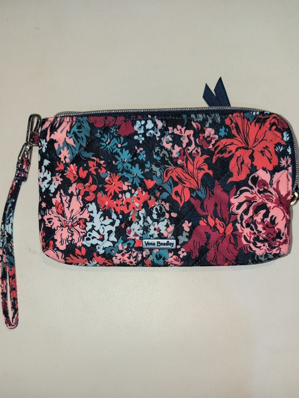Vera Bradley Navy Floral Wallet / Wristlet -